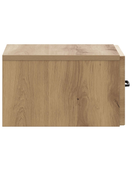 Mobiletto da notte a muro Rovere Artigianale 34,5 x 33 x 20 cm