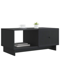 Tavolino da salotto Nero 90 x 50 x 40 cm Legno ingegnerizzato 2