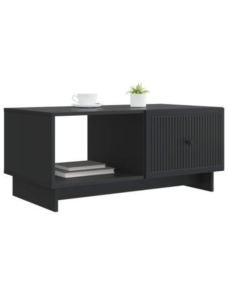 Tavolino da salotto Nero 90 x 50 x 40 cm Legno ingegnerizzato