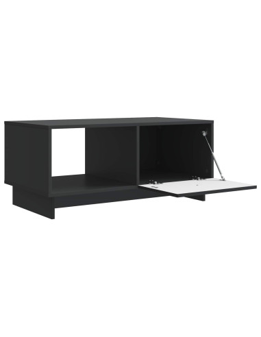 Tavolino da salotto Nero 90 x 50 x 40 cm Legno ingegnerizzato