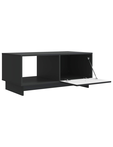 Tavolino da salotto Nero 90 x 50 x 40 cm Legno ingegnerizzato