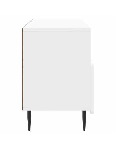Mobile TV Bianco Lucido 102 x 34,5 x 50 cm Legno ingegnerizzato
