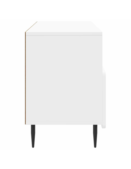 Mobile TV Bianco Lucido 102 x 34,5 x 50 cm Legno ingegnerizzato