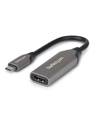 StarTech.com Adattatore USB-C a HDMI, 8K 60Hz / 4K 120Hz, Convertitore Video da USB4 a HDMI 2.1 con Cavo Integrato da 20 cm, Don