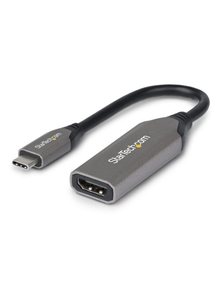StarTech.com Adattatore USB-C a HDMI, 8K 60Hz / 4K 120Hz, Convertitore Video da USB4 a HDMI 2.1 con Cavo Integrato da 20 cm, Don