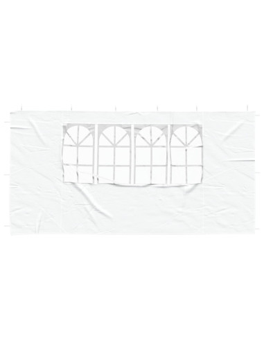 Parete per tenda da festa 2 pcs 400 x 195 cm Bianco