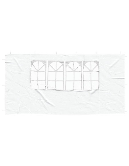 Parete per tenda da festa 2 pcs 400 x 195 cm Bianco