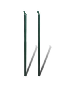 Recinzione a Rete con Pali e Spuntoni in Acciaio 0,8x25 m 2