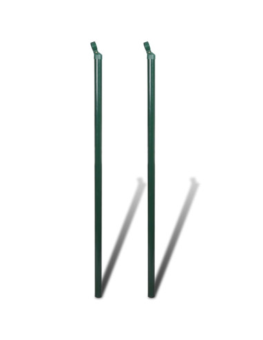 Recinzione a Rete con Pali e Spuntoni in Acciaio 0,8x25 m