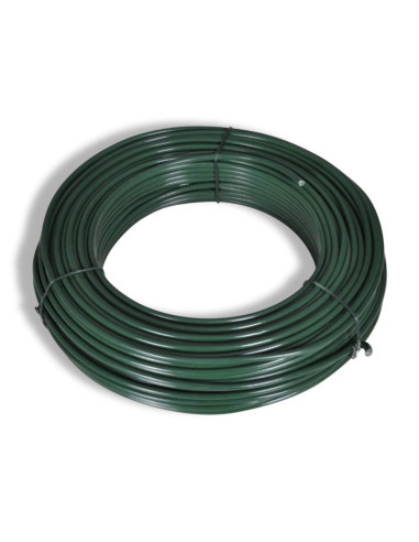 Recinzione a Rete con Pali e Spuntoni in Acciaio 0,8x25 m