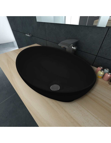 Lavello in Ceramica 40 x 33 cm Nero