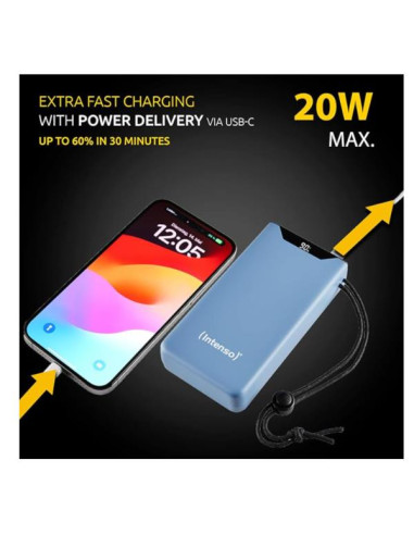 POWER BANK F20000 MAH BLUE
