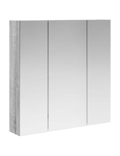 Mobiletto per specchio da bagno Grigio Sonoma 70 x 14,5 x 70 cm 2