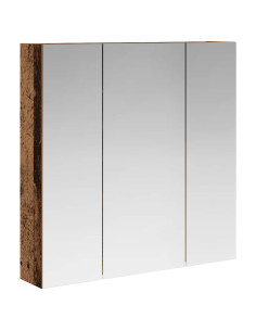 Mobiletto per specchio da bagno Legno vecchio 70 x 14,5 x 70 cm 2