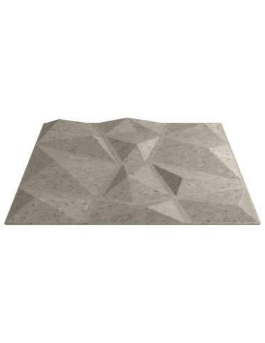 Pannelli da parete 24 pcs Grigio Cemento 50 x 50 cm Schiuma XPS