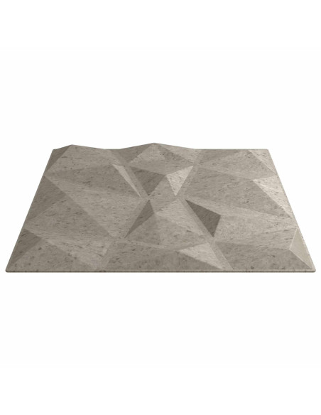 Pannelli da parete 24 pcs Grigio Cemento 50 x 50 cm Schiuma XPS