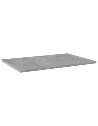 Ripiani per Libreria 8pz Grigio Cemento 60x40x1,5cm Multistrato