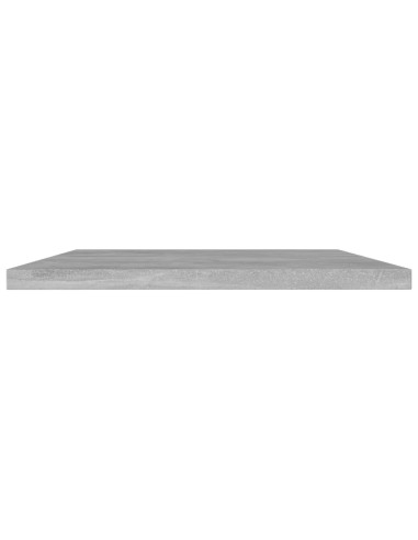 Ripiani per Libreria 8pz Grigio Cemento 60x40x1,5cm Multistrato