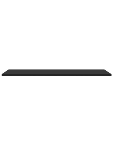Ripiani per Libreria 4pz Neri 80x30x1,5cm in Legno Multistrato