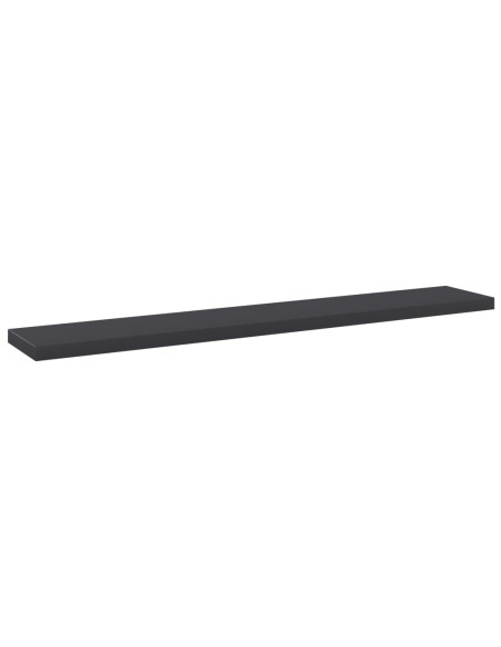 Ripiani per Libreria 4pz Grigi 60x10x1,5cm in Legno Multistrato