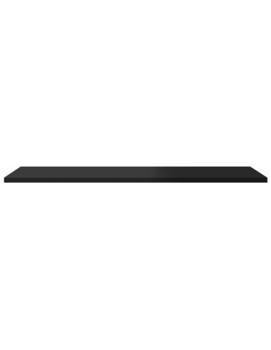 Ripiani per Libreria 8pz Nero Lucido 80x30x1,5cm Multistrato