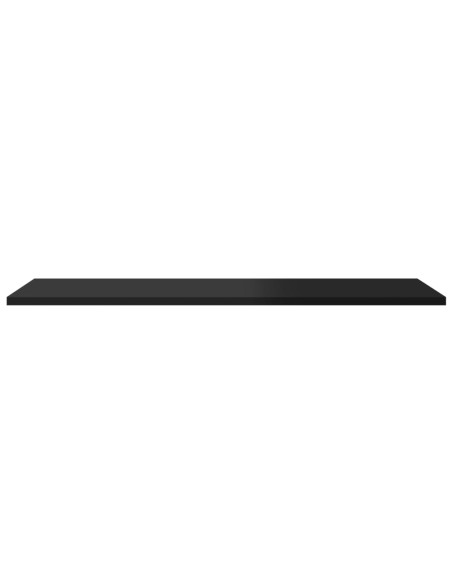 Ripiani per Libreria 8pz Nero Lucido 80x30x1,5cm Multistrato