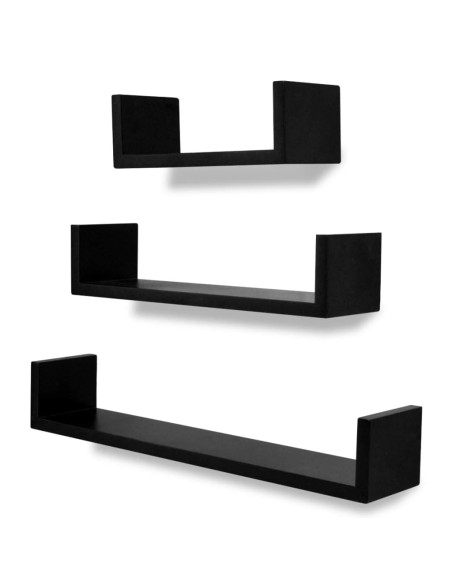 Mensole da Parete 6 pz Nero