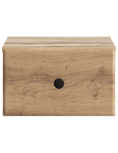 Mobiletto da notte a muro Rovere Artigianale 34,5 x 33 x 20 cm