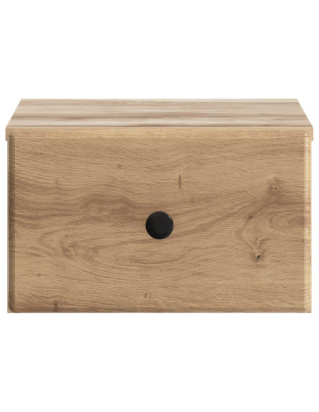 Mobiletto da notte a muro Rovere Artigianale 34,5 x 33 x 20 cm