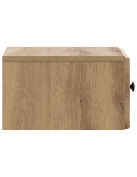 Mobiletto da notte a muro Rovere Artigianale 34,5 x 33 x 20 cm