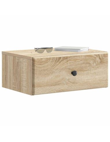 Mobiletto da notte a muro 2 pcs Rovere Sonoma 49 x 34,5 x 20 cm