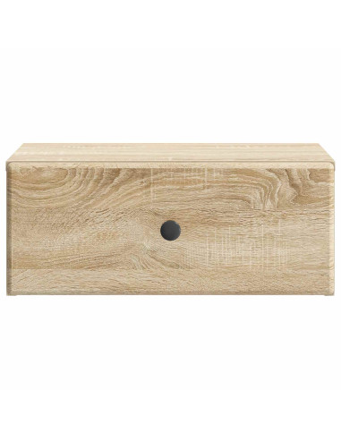 Mobiletto da notte a muro 2 pcs Rovere Sonoma 49 x 34,5 x 20 cm