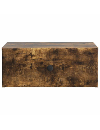 Mobiletto da notte a muro Rovere Fumo 49 x 34,5 x 20 cm