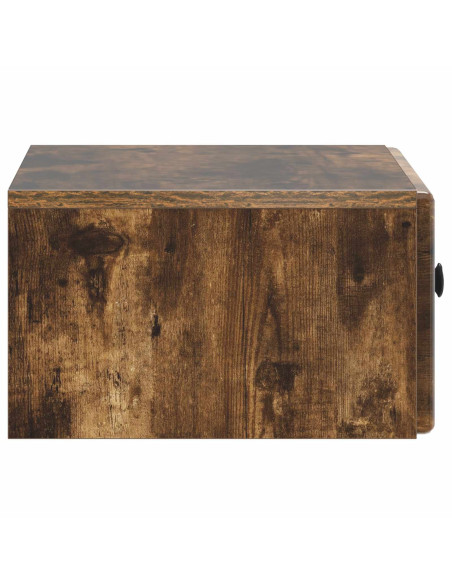 Mobiletto da notte a muro Rovere Fumo 49 x 34,5 x 20 cm