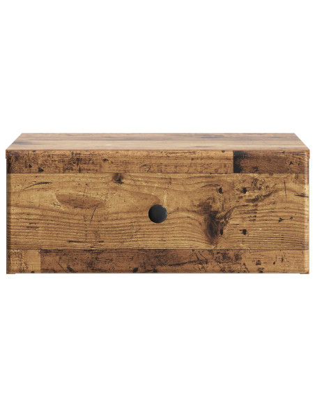 Mobiletto da notte a muro Legno antico 49 x 34,5 x 20 cm