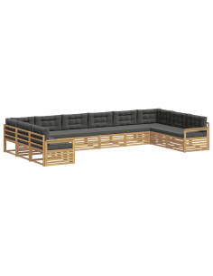 Set divani Legno di Acacia Massello 2