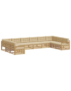Set divani Legno di Acacia Massello 2