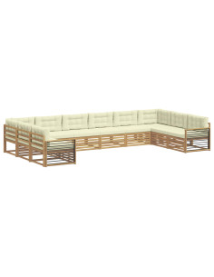 Set divani Legno di Acacia Massello 2