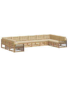 Set divani Legno di Acacia Massello 2