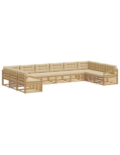 Set divani Legno di Acacia Massello 2