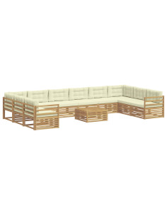 Set divani Legno di Acacia Massello 2