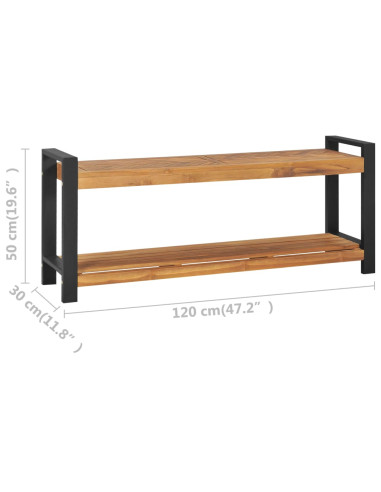 Panca 120 cm in Legno Massello di Teak