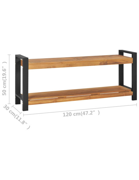 Panca 120 cm in Legno Massello di Teak