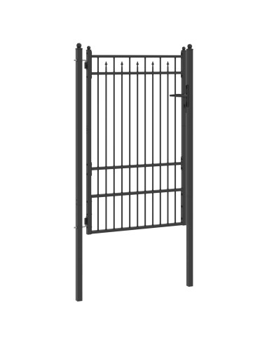 Cancello per recinzione HORST 100 x 150 cm Metallo Nero