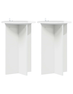 Supporto per piante 2 pcs Bianco Lucido Ø40 x 60 cm 2
