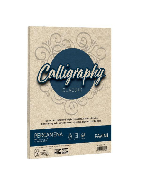 CF50 FG PERGAMENA 190GR A4 NATURALE
