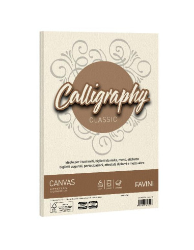 CF50 FG CANVAS 200GR A4 AVORIO