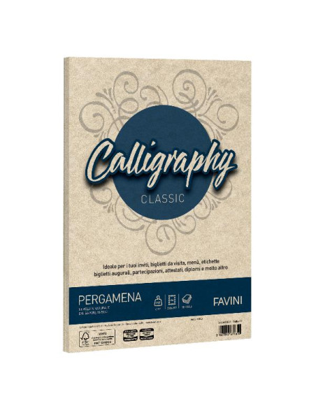 CF50 FG PERGAMENA 190GR A4 SABBIA