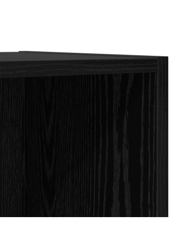 Set mobile TV 2 pcs Rovere Nero Legno multistrato