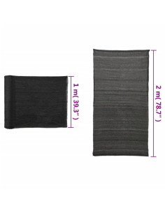Rete per Privacy in HDPE 2x10 m Nera